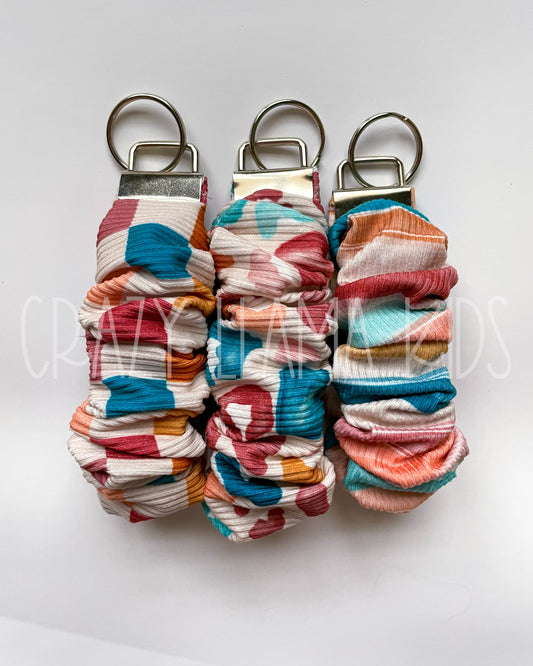 Scrunchie Wristlet Keychains